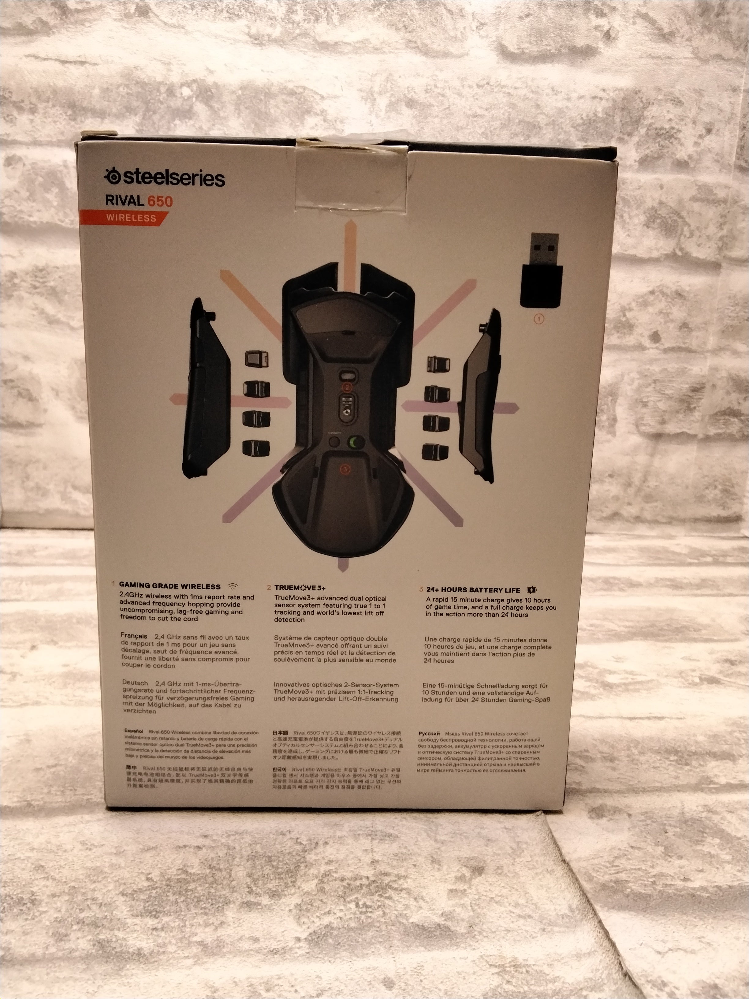 SteelSeries Rival 650 Quantum Wireless Gaming Mouse - Rapid Charging Battery (7673362153710)